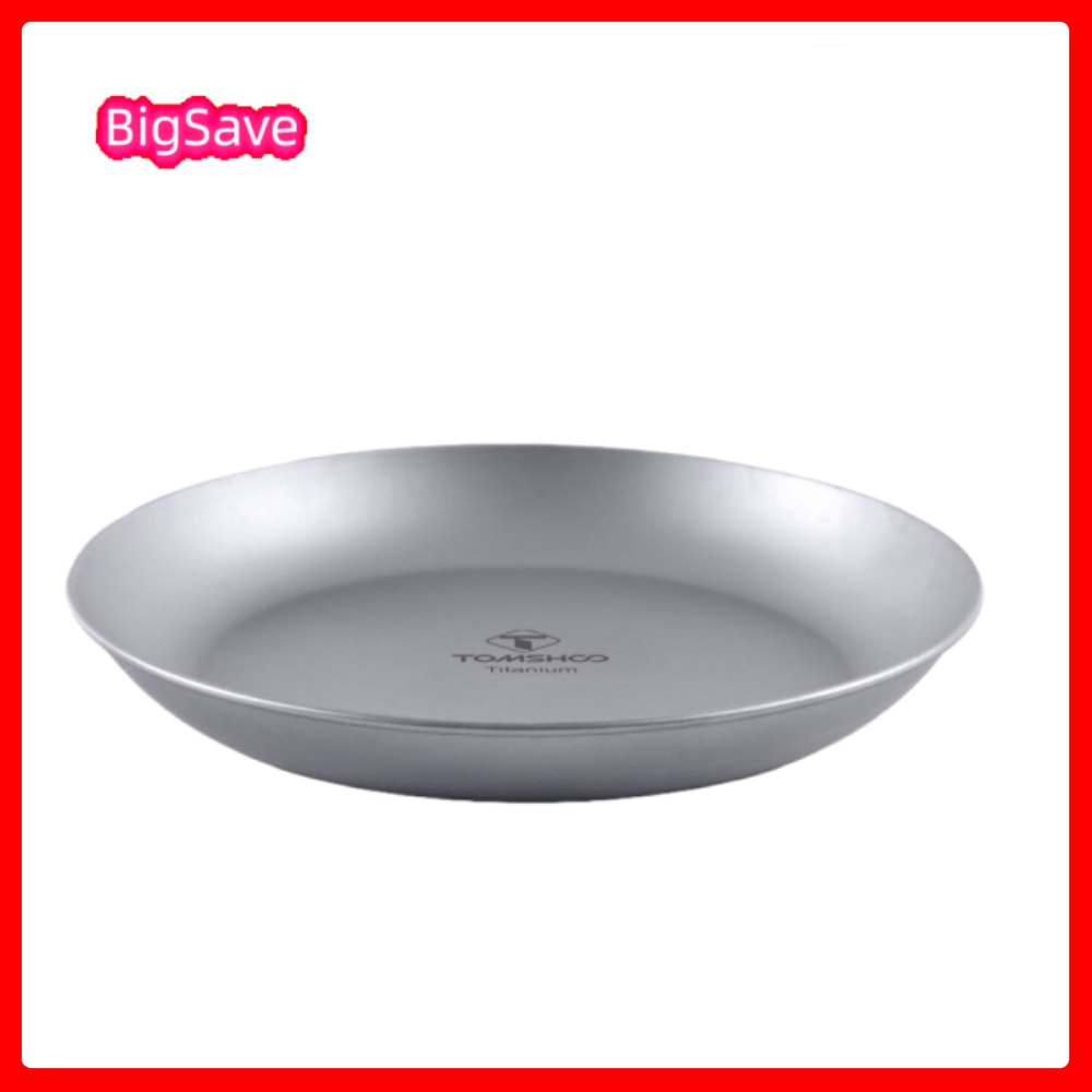 Camping Cooking Plate - 휴대용 티타늄 라운드 캠핑 접시 야외