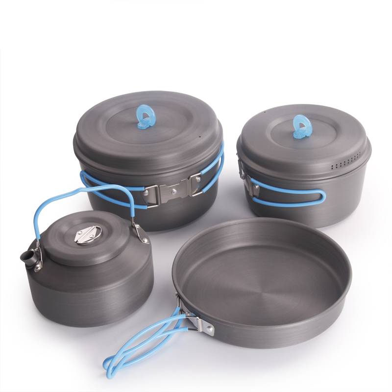 Camping Cooking Set With Bag - 메쉬 가방 접이식 쿡 세트 캠핑