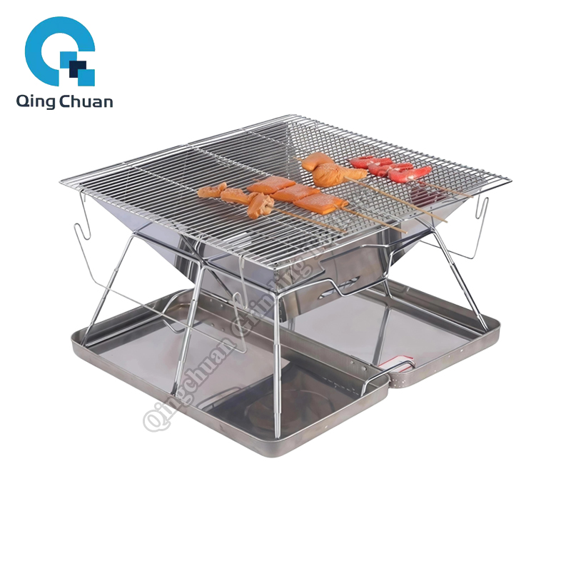 Cooking Outdoor Camping - 캠핑 그릴 숯불 스토브 접이식 스테인리스
