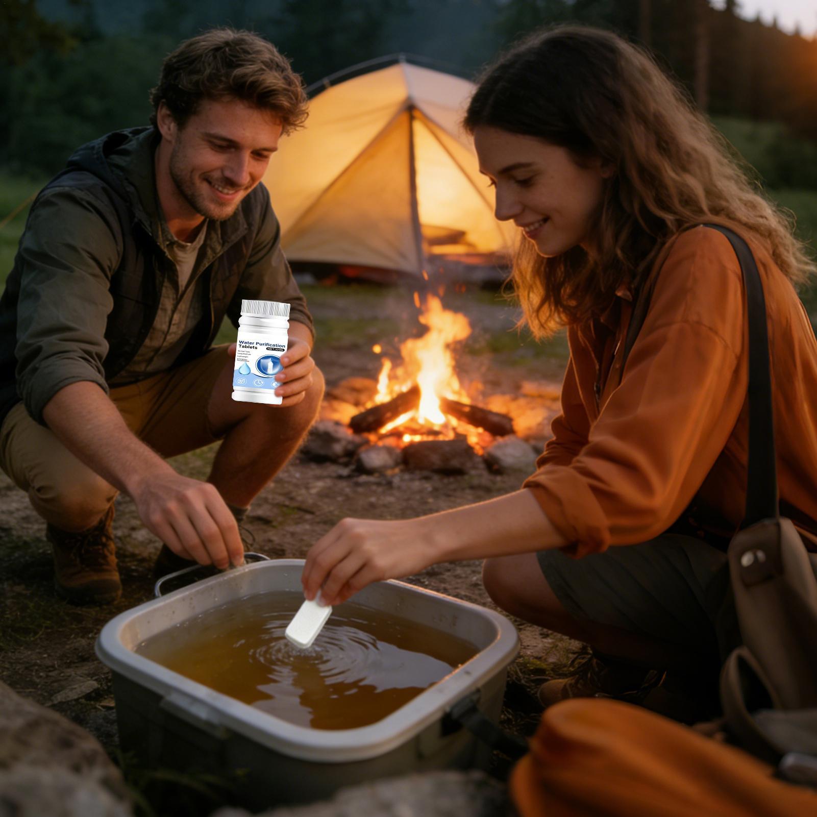 Water Purification Tablet - 식수 정화 정제 무취 휴대용 효과적인
