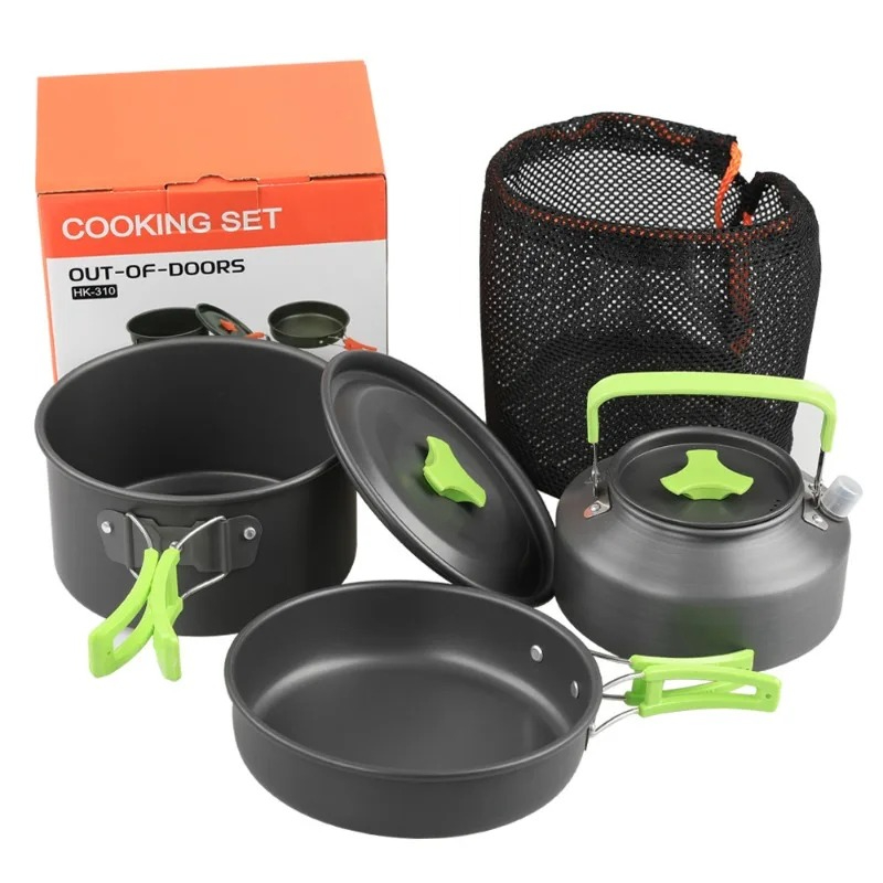 Camping Cooking Set With Bag - 캠핑 요리 세트, 야외 주방용품 세트,