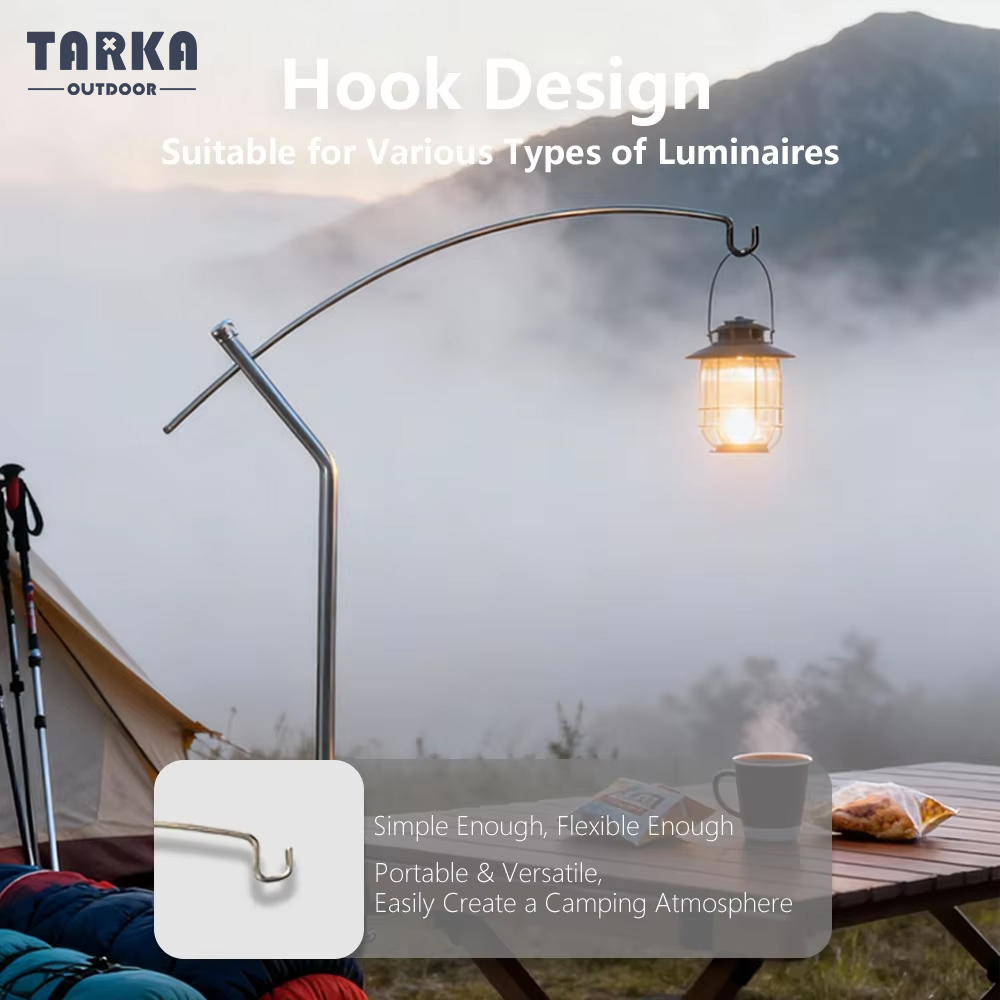Camp Cutting Board - TARKA 분리형 랜턴 스탠드 조절 가능한