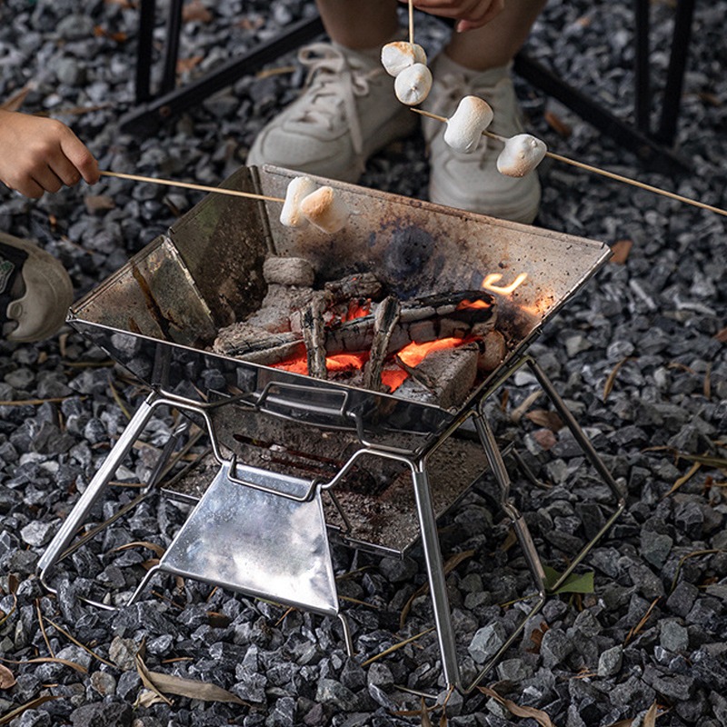 Camping Cooking Electric - 휴대용 캠프파이어 화덕 바베큐 그릴 스테인리스