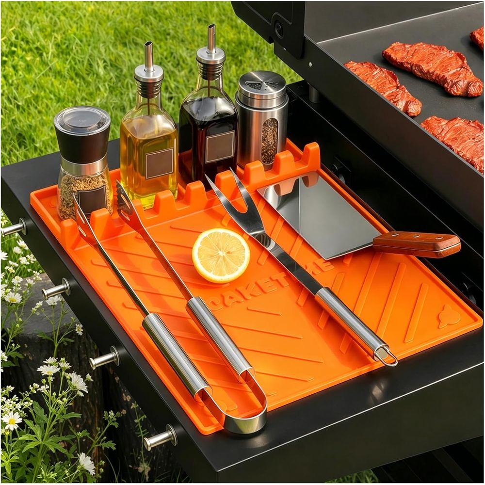 Cooking Outdoor Camping - 실리콘 그릴 매트 또는 그리들 액세서리,