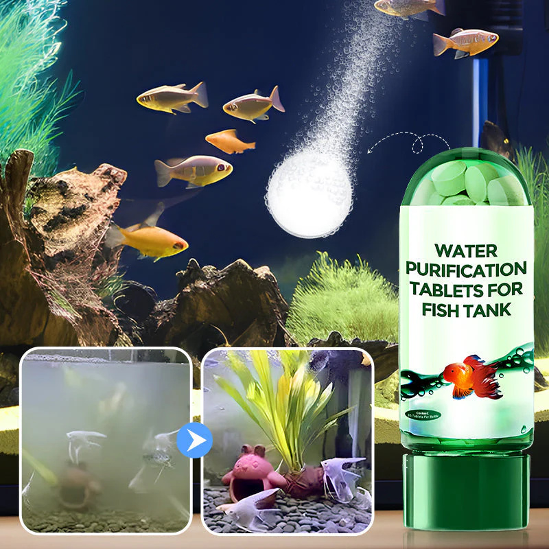 Water Purification Tablet - 친환경 수족관 물 정화 정제, 빠른