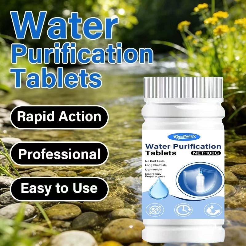 Water Purification Tablet - 휴대용 정수 정화제 1병 빠른 용해
