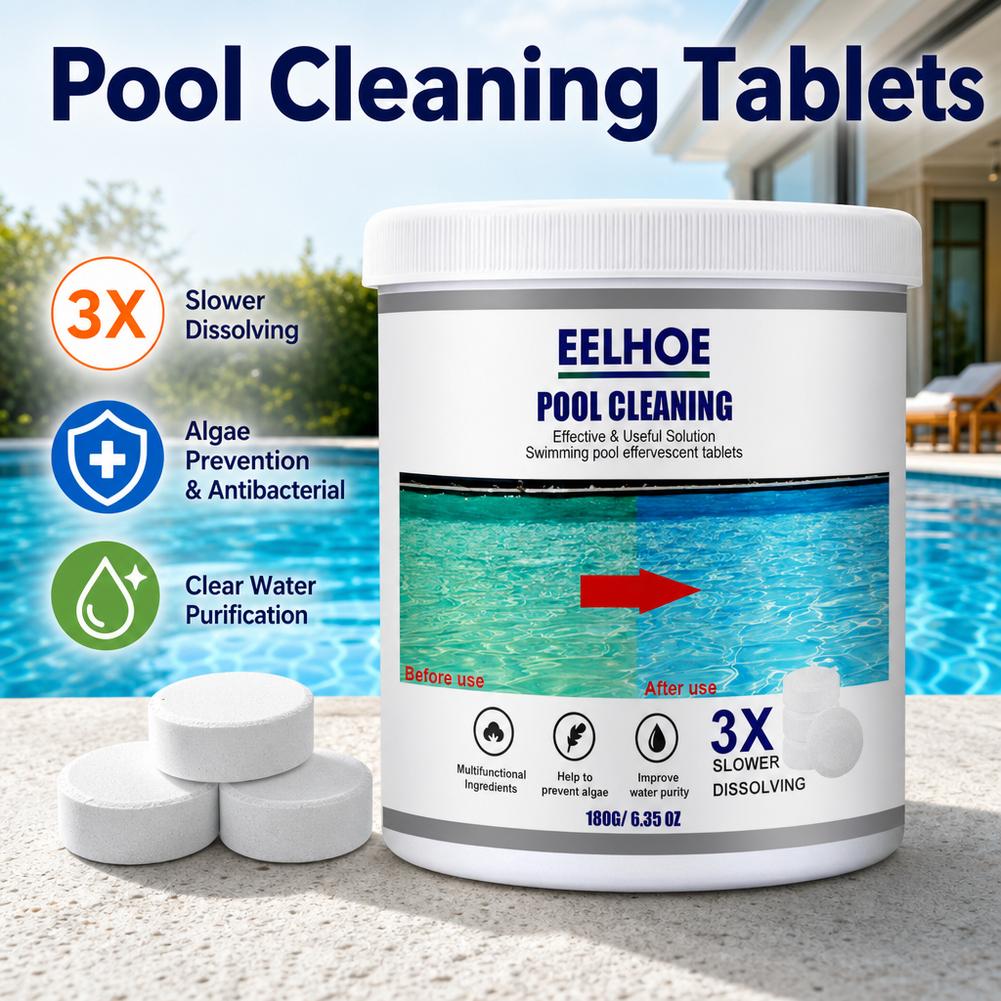 Water Purification Tablet - 수영장 물질정화용 발포성 세척제 다기능 편리한
