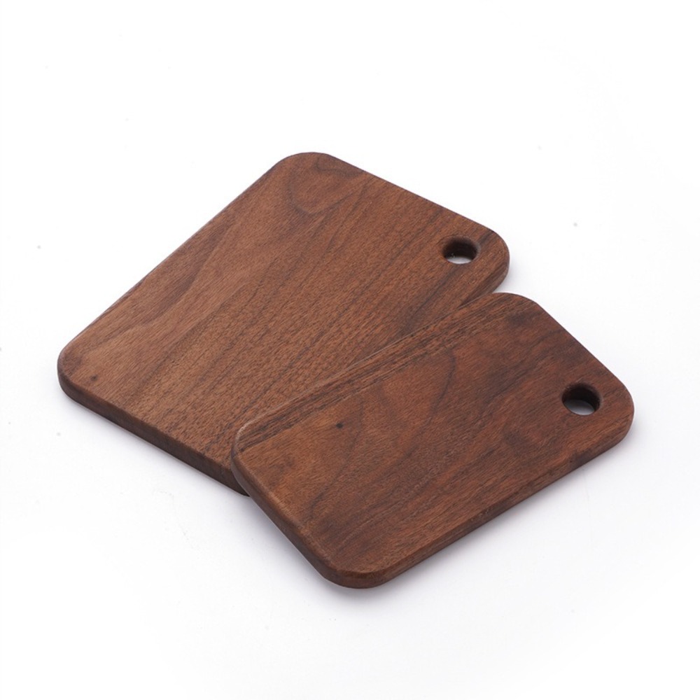 Camp Cutting Board - 나무 야외 도마 호두 양면 과일