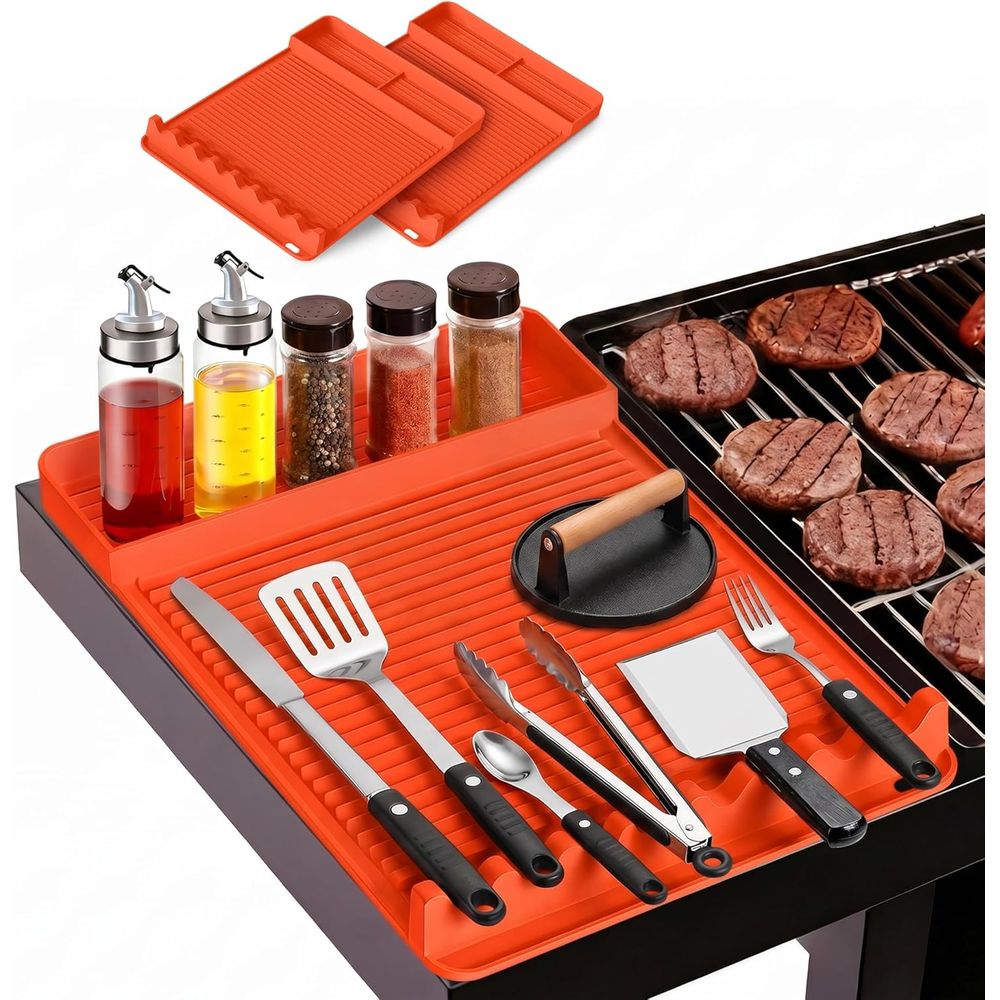 Cooking Outdoor Camping - 내열 실리콘 그릴 매트 - 16x11.5''