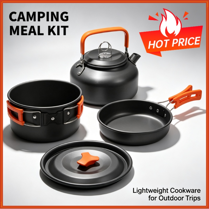 Camping Cooking Set With Bag - 캠핑 요리 세트 캠핑 조리기구 여행용