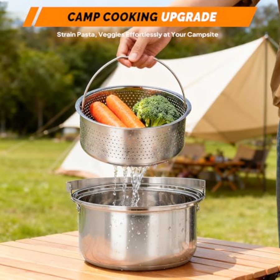 캠핑 조리기구 세트, 4~6인용 캠프파이어 요리를 위한 - Camping Cooking Set With Bag 리뷰 및 가격