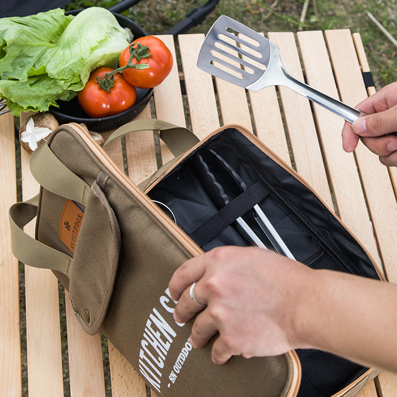 8pcs 캠핑 주방 조리기구 세트 휴대용 가방 야외 여 - Camping Cooking Set With Bag 리뷰 및 가격