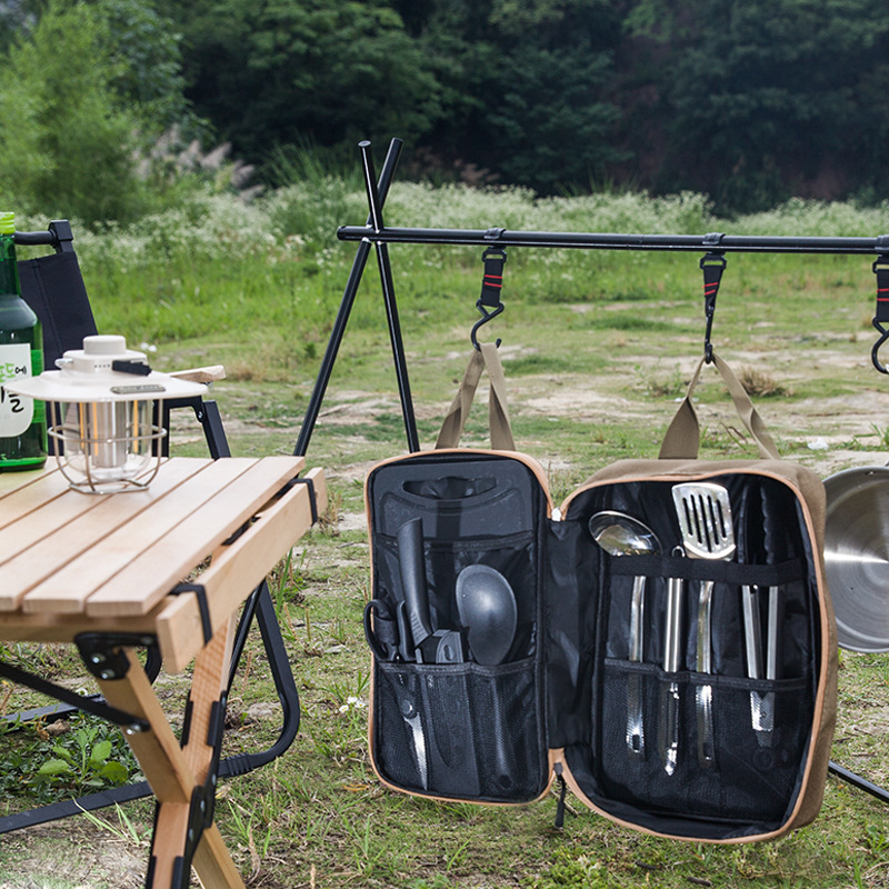 8pcs 캠핑 주방 조리기구 세트 휴대용 가방 야외 여 - Camping Cooking Set With Bag 리뷰 및 가격
