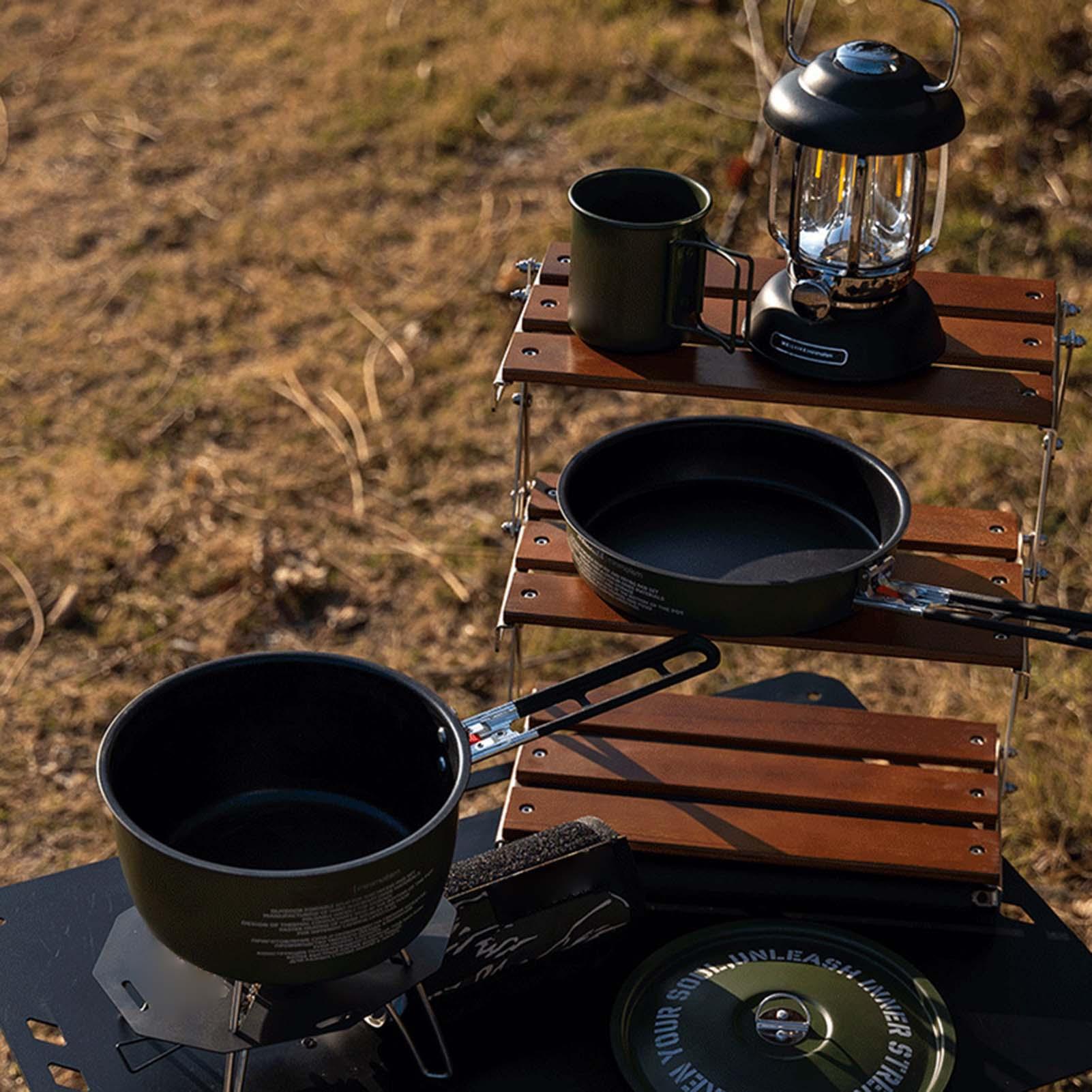 캠핑 조리기구 세트 요리용 캠핑 프라이팬 분리형 핸들  - Camping Cooking Set Detachable Handle 리뷰 및 가격