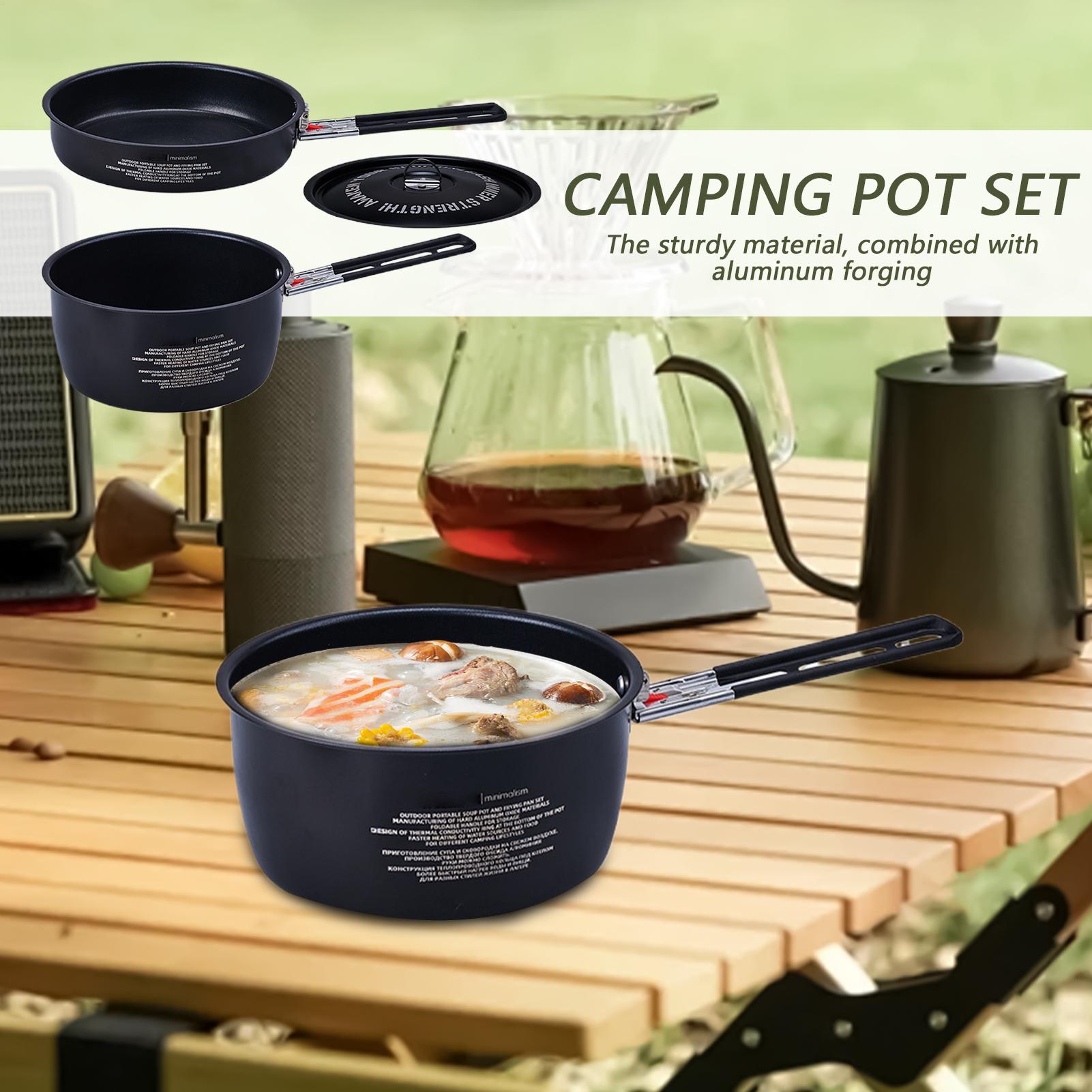 캠핑 조리기구 세트 요리용 캠핑 프라이팬 분리형 핸들  - Camping Cooking Set Detachable Handle 리뷰 및 가격