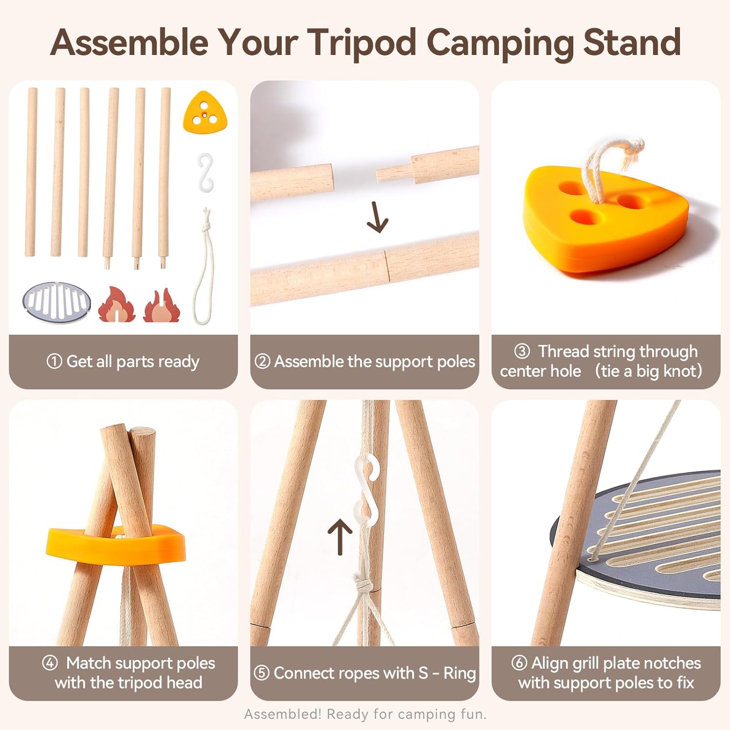 나무로 만든 어린이 캠핑 장난감 세트, 캠프파이어 요리 - Camping Cooking With Kids 리뷰 및 가격