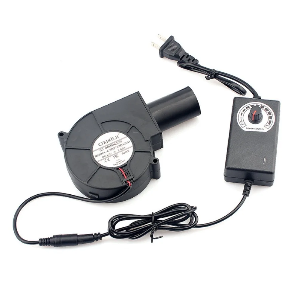 전기 바베큐 송풍기 220V 조절 가능한 속도 공기 수 - Camping Cooking Electric 리뷰 및 가격