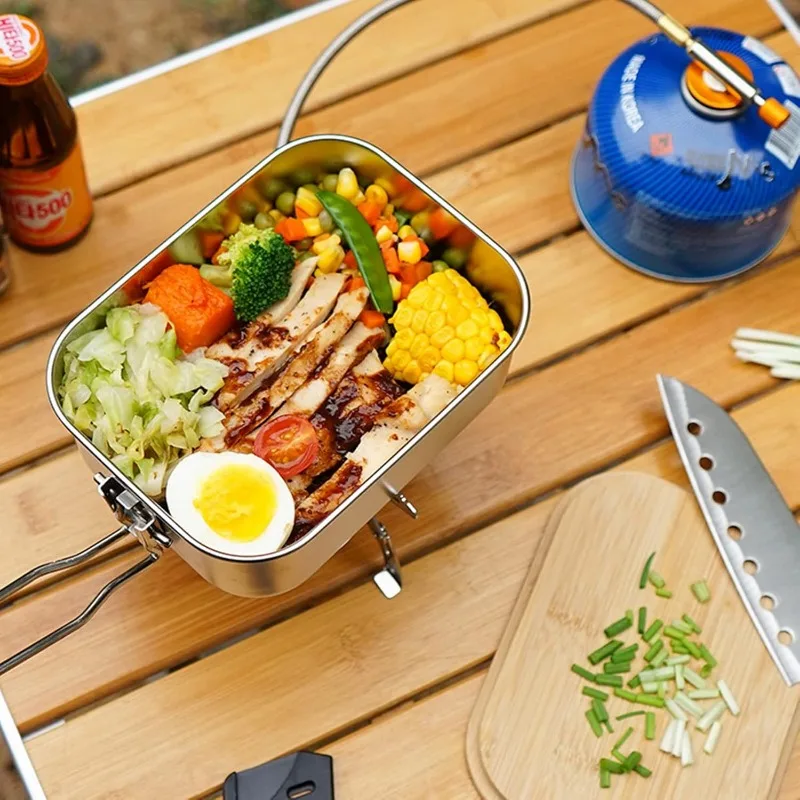304 스테인레스 스틸 휴대용 도시락 상자, 야외 캠핑 - Camp Cutting Board 리뷰 및 가격
