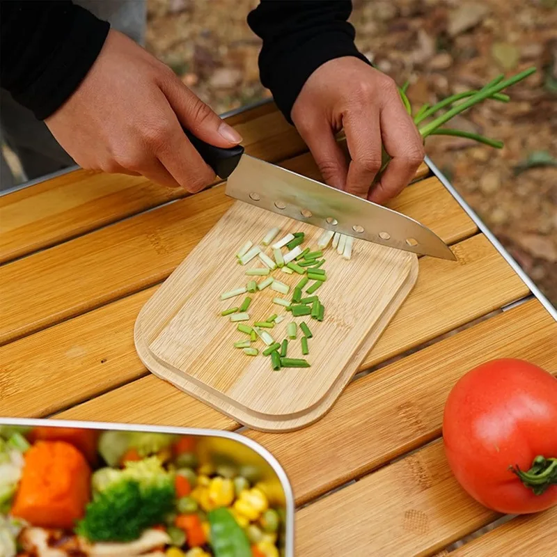 304 스테인레스 스틸 휴대용 도시락 상자, 야외 캠핑 - Camp Cutting Board 리뷰 및 가격