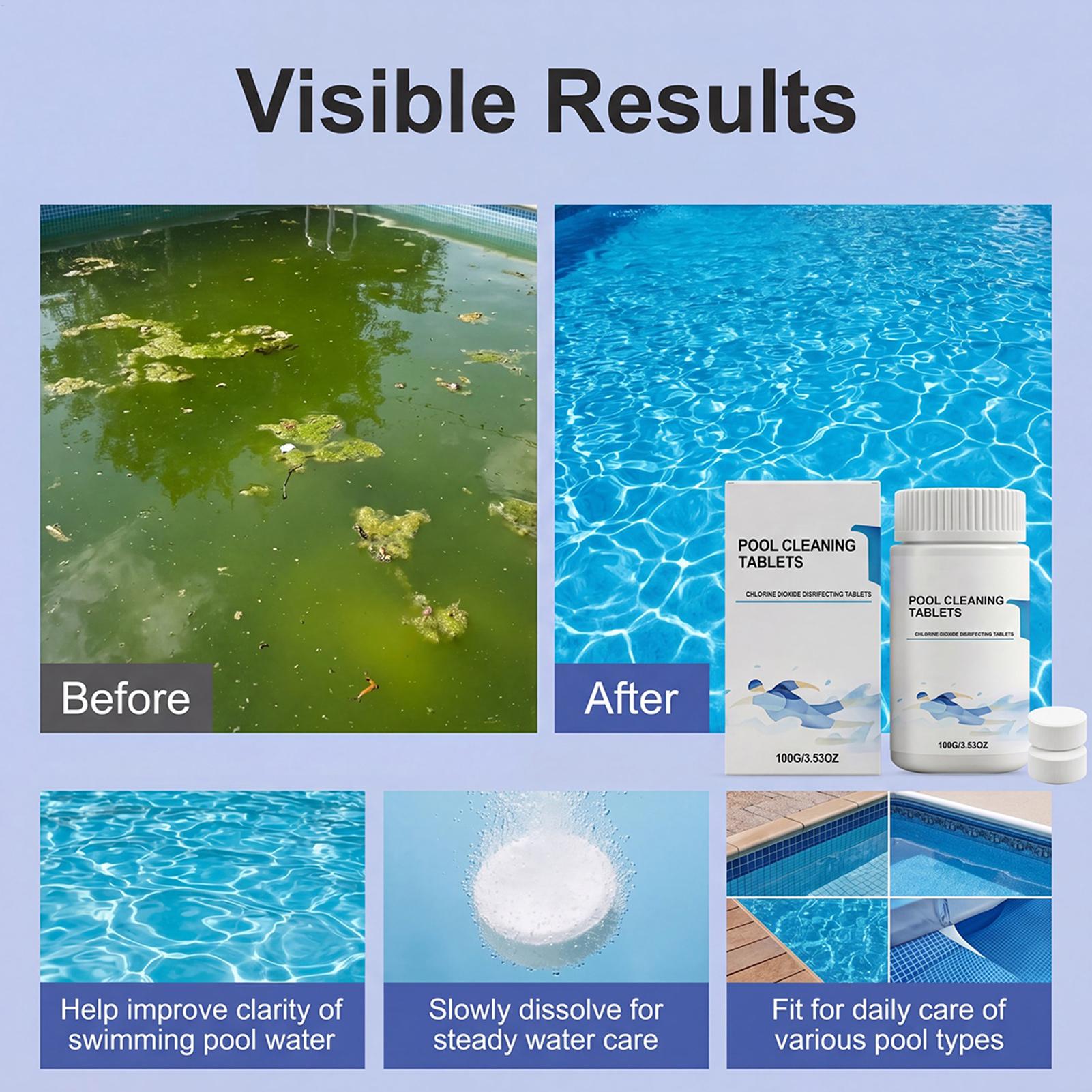 정수정, 얼룩 제거제, 냄새 제거제, 수영장 청소 타블 - Water Purification Tablet 리뷰 및 가격