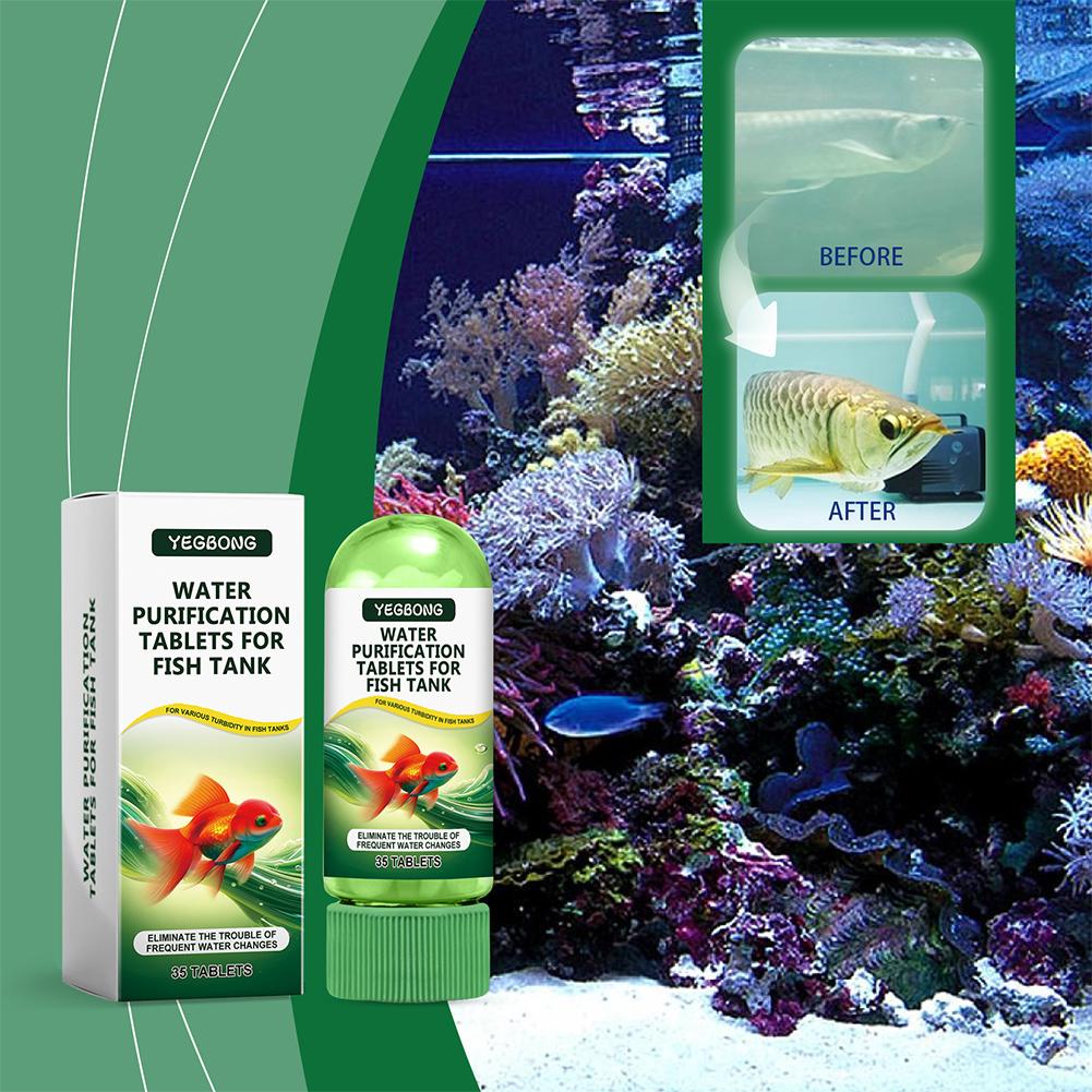 물 정화 정제 어항 수족관 조류 제거제 투명제 냄새 제 - Water Purification Tablet 리뷰 및 가격