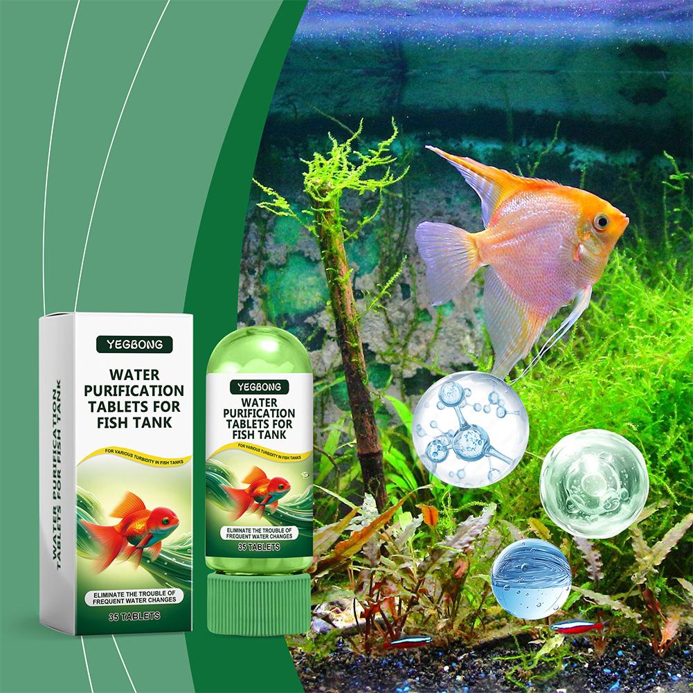 물 정화 정제 어항 수족관 조류 제거제 투명제 냄새 제 - Water Purification Tablet 리뷰 및 가격