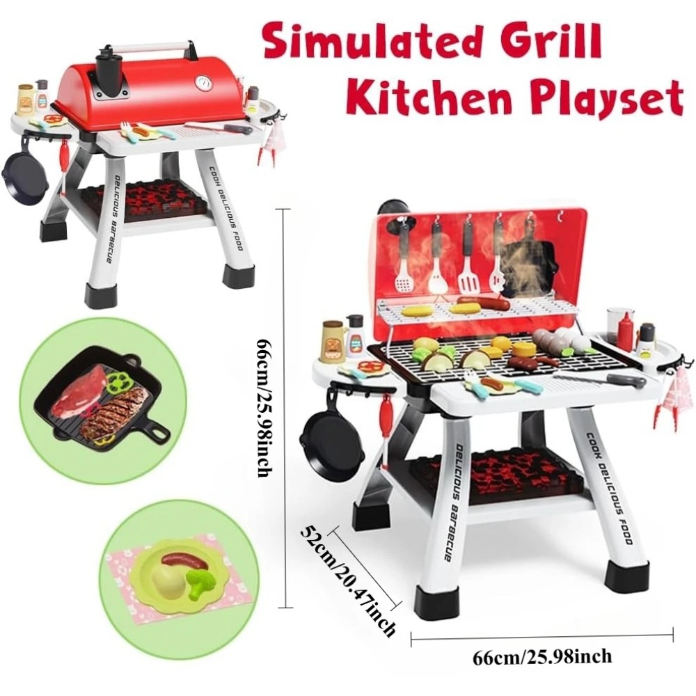 바베큐 그릴 장난감 세트 어린이용 BBQ 놀이 주방 놀 - Camping Cooking With Kids 리뷰 및 가격