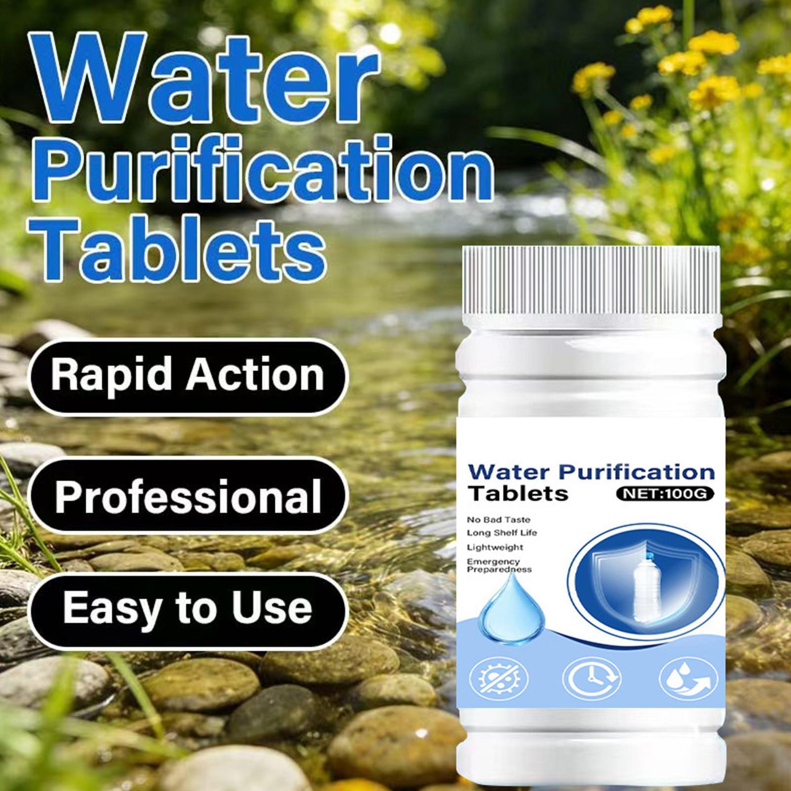 빠르게 용해되는 휴대용 정수 정제, 캠핑, 하이킹, 배 - Water Purification Tablet 리뷰 및 가격
