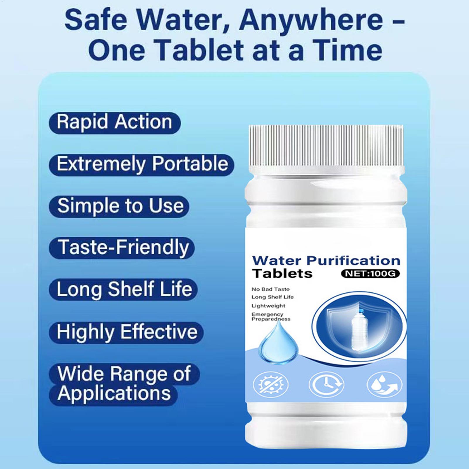 휴대용 정수 정화제, 안전하고 무취, 효과적인 캠핑 하 - Water Purification Tablet 리뷰 및 가격