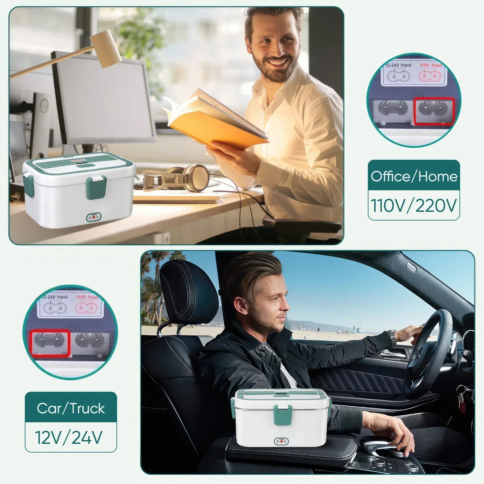 전기 도시락 상자 식품 워머 1.8L 80W 야외 캠핑 - Camping Cooking Electric 리뷰 및 가격