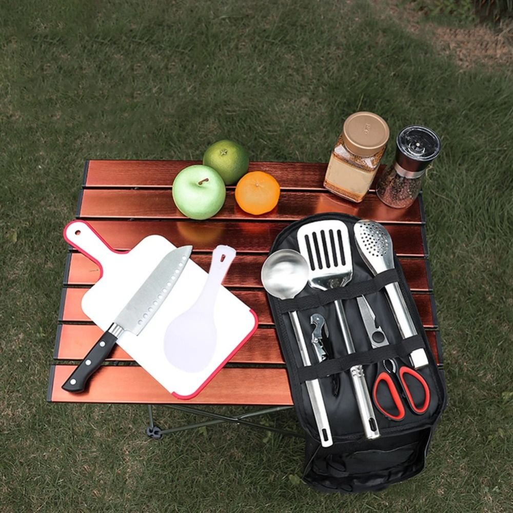 2024 피크닉기구 세트 보관 가방 하이킹 캠핑 바베큐 - Camping Cooking Set With Bag 리뷰 및 가격