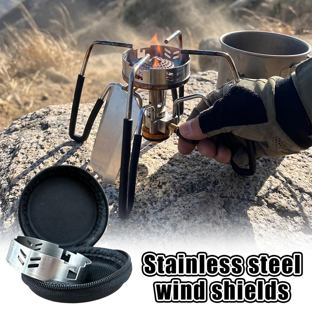 304 스테인레스 스틸 스토브 윈드 쉴드(보관 가방 포 - Camping Cooking Set With Bag 리뷰 및 가격