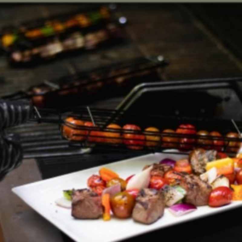 BBQ 그릴 바스켓 휴대용 고기 및 채소용 메쉬 그릴  - Camping Cooking Vegetables 리뷰 및 가격
