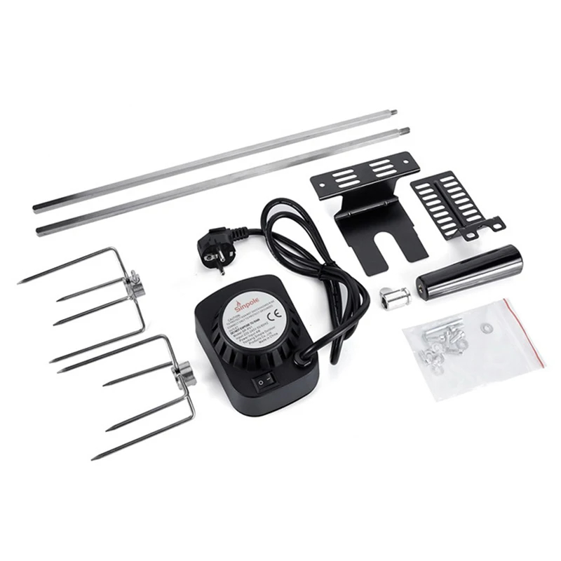 전기 바베큐 그릴 로티세리 키트, 회전식 고기 포크 포 - Camping Cooking Electric 리뷰 및 가격