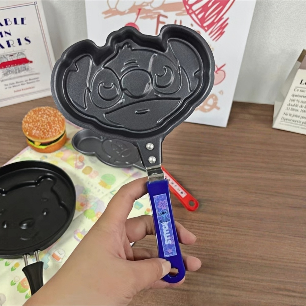 디즈니 애니메이션 스티치 미키 마우스 프라이팬 논스틱  - Camping Cooking With Kids 리뷰 및 가격