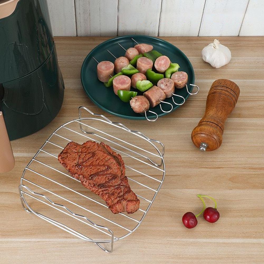 에어프라이어 오븐용 에어프라이어 랙, 다용도 스테인리스 - Camping Cooking Meat 리뷰 및 가격