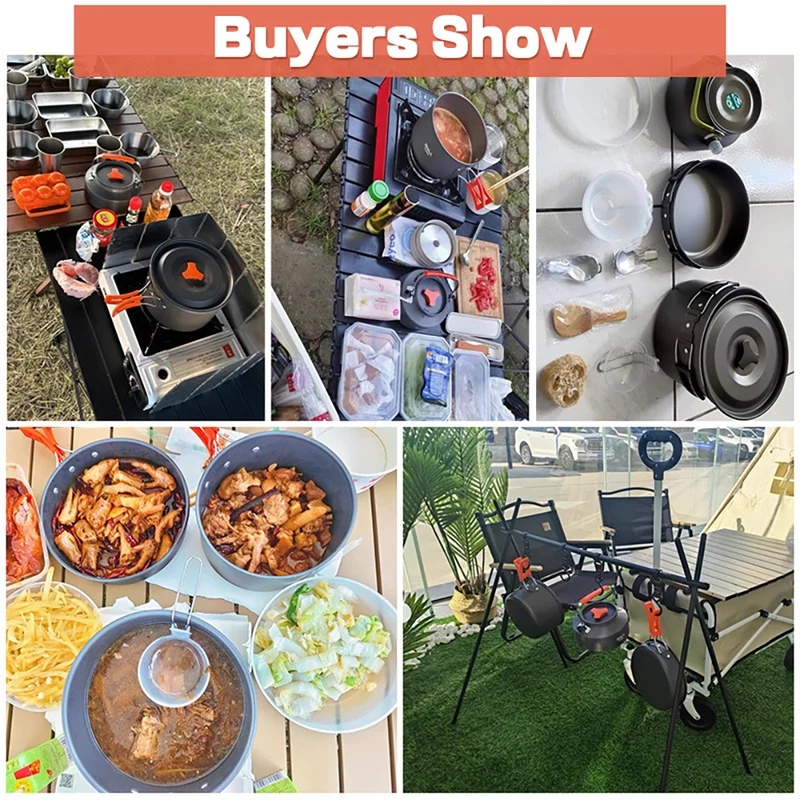 캠핑 요리 세트 캠핑 조리기구 여행용 식기 야외 피크닉 - Camping Cooking Set With Bag 리뷰 및 가격